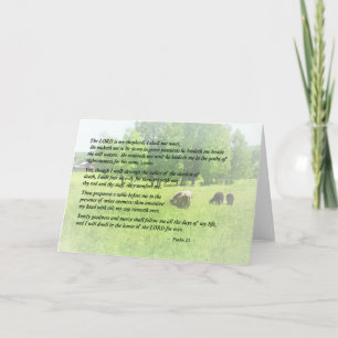 Psalm 23 The Lord Is My Shepherd Card