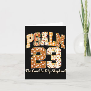 Psalm 23 The Lord Is My Shepherd Christian Fall Th Card