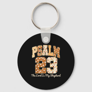 Psalm 23 The Lord Is My Shepherd Christian Fall Th Keychain