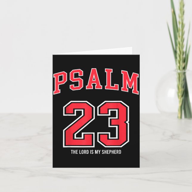 Psalm 23 The Lord Is My Shepherd Christian Footbal Card (Front)