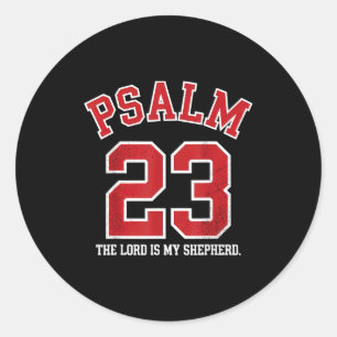 Psalm 23 The Lord Is My Shepherd Classic Round Sticker