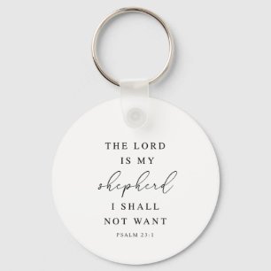 Psalm 23 The Lord is My Shepherd Keychain