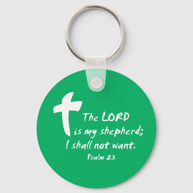 Psalm 23: The Lord is my Shepherd Keychain (Front)