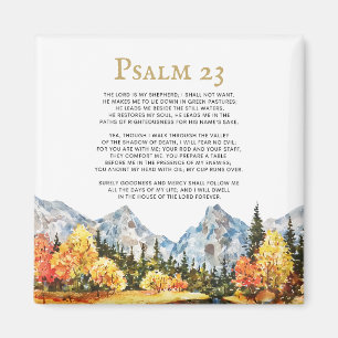 Psalm 23 The Lord is my Shepherd Magnet