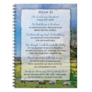 Psalm 23 - The Lord is my Shepherd Notebook
