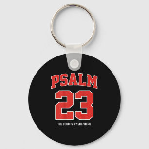 Psalm 23 The Lord Is My Shepherd (on Back)  Keychain