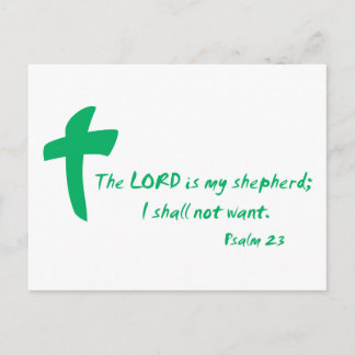 Psalm 23: The Lord is my Shepherd Postcard