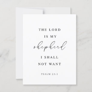 Psalm 23 The Lord is my Shepherd  Postcard