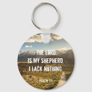 Psalm 23 The LORD is my shepherd, Scripture Keychain