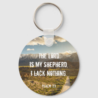 Psalm 23 The LORD is my shepherd, Scripture Keychain