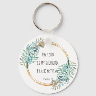 Psalm 23 The LORD is my shepherd, Scripture Keychain