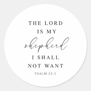 Psalm 23 The Lord is My Shepherd Sticker