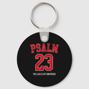 Psalm 23 The Lord Is My Shepherd Vintage Christian Keychain