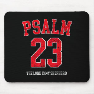 Psalm 23 The Lord Is My Shepherd Vintage Christian Mouse Pad