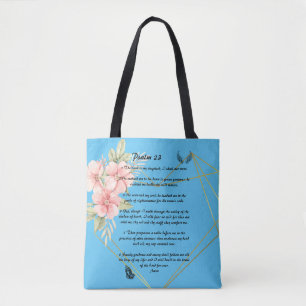 Psalm 23 tote bag