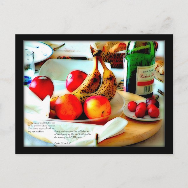 Psalm 23 v 5, 6| Carte postale (Devant)
