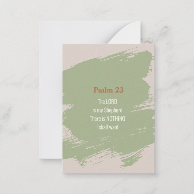 Psalm 23 Verse Card (Front)