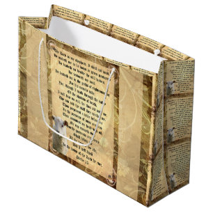 Psalm 23 with Lamb Large Gift Bag