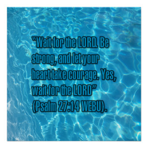 Psalm 27:14 WEBU Poster
