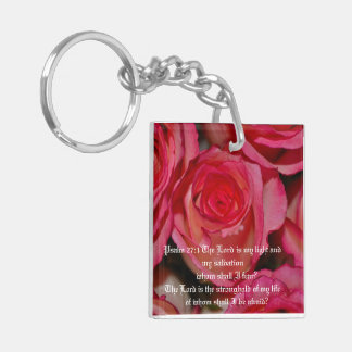 Psalm 27:1 keychain