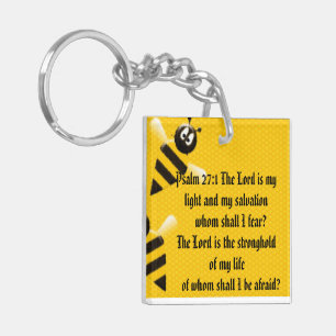 Psalm 27:1 keychain