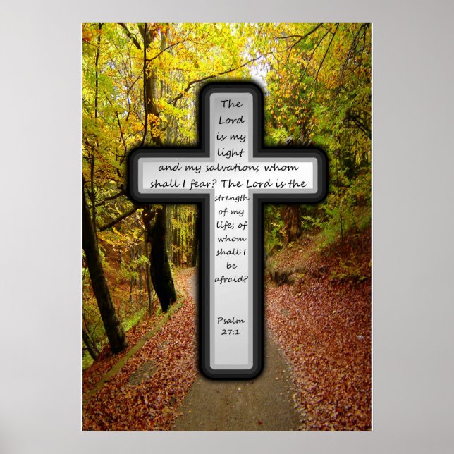 Psalm 27:1 Poster (Front)