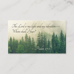 Psalm 27:1 The Lord is my light and my salvation— Business Card