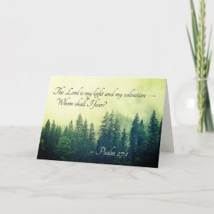 Psalm 27:1 The Lord is my light and my salvation— Card