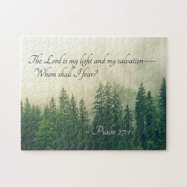 Psalm 27:1 The Lord is my light and my salvation— Jigsaw Puzzle (Horizontal)