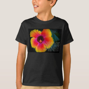 Psalm 27:4 on Black T-Shirt
