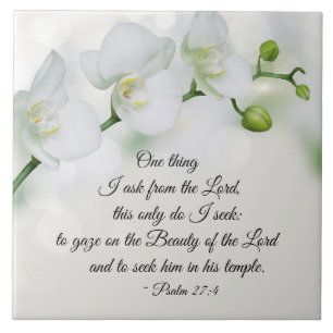 Psalm 27:4 One thing I ask from the Lord, Bible Tile