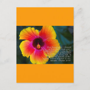 Psalm 27:4 postcard