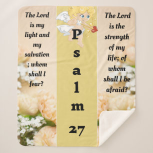 Psalm 27  sherpa blanket