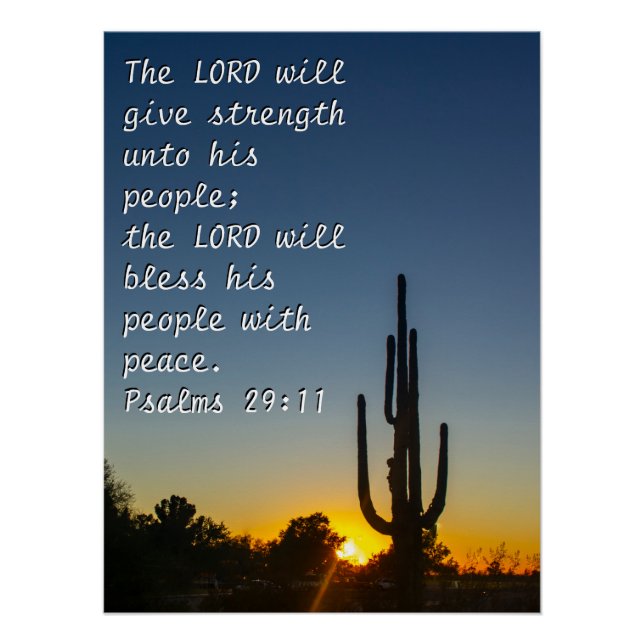 Psalm 29:11 poster (Front)