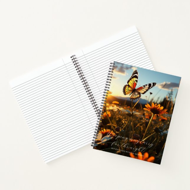 Psalm 30:5 Bible Study Butterfly Meadow Custom  Notebook (Inside)
