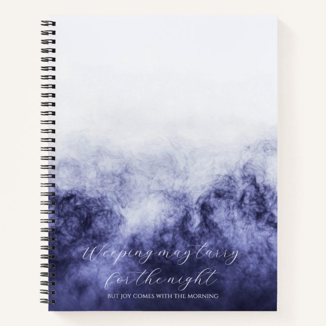 Psalm 30:5 Bible Study Custom  Notebook (Front)