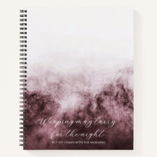 Psalm 30:5 Bible Study Custom Notebook