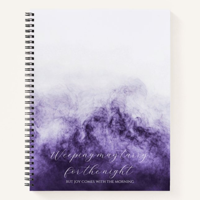 Psalm 30:5 Bible Study Custom  Notebook (Front)