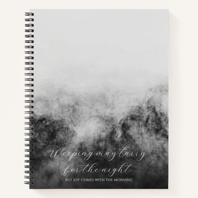 Psalm 30:5 Bible Study Custom  Notebook (Front)