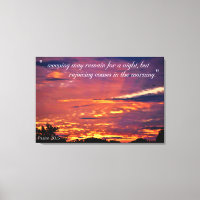 Psalm 30:5 Canvas Art