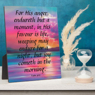 Psalm 30:5    plaque