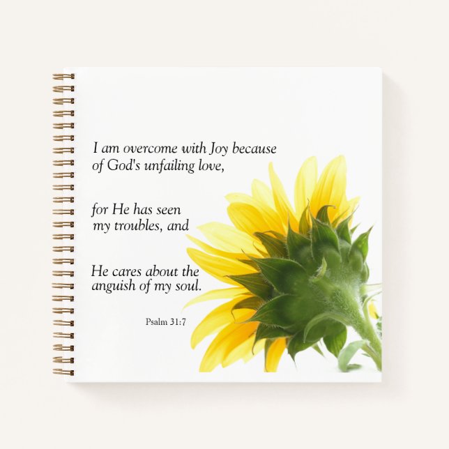 Psalm 31:7 Notebook (Front)