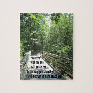 Psalm 32:8 I will instruct you and teach you... Jigsaw Puzzle