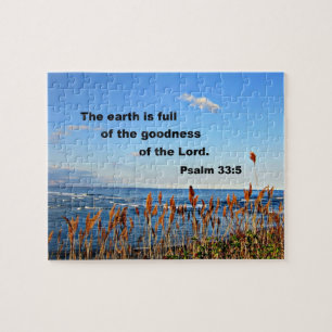 Psalm 33:5 The earth is full of the goodness of  Jigsaw Puzzle