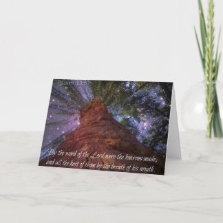 Psalm 33:6 Starry Night Card