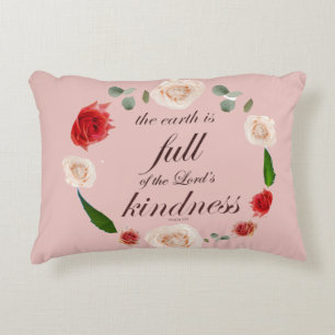psalm 33 full kindness accent pillow