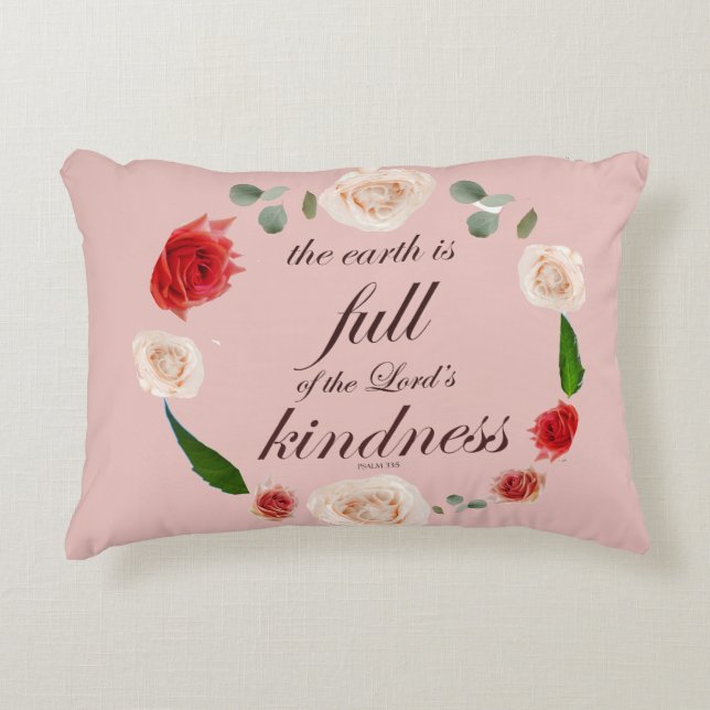 psalm 33 full kindness accent pillow (Front)