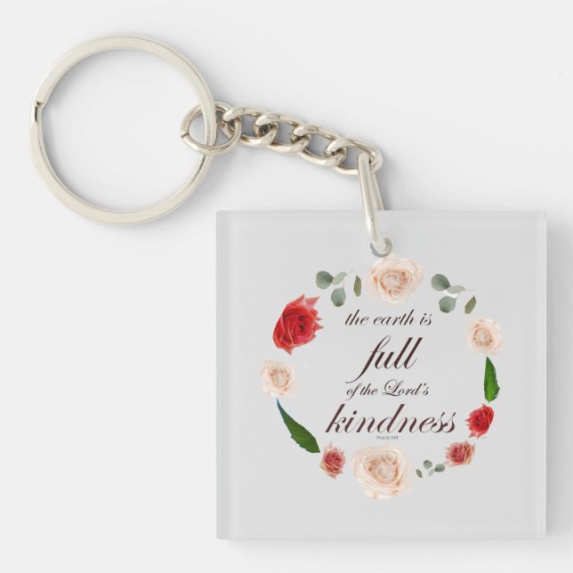 psalm 33 full kindness keychain (Front)