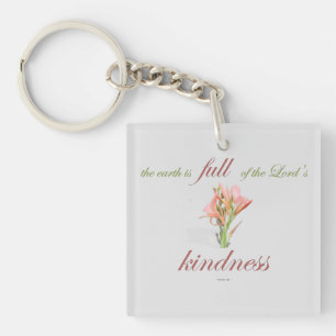 psalm 33 full kindness keychain