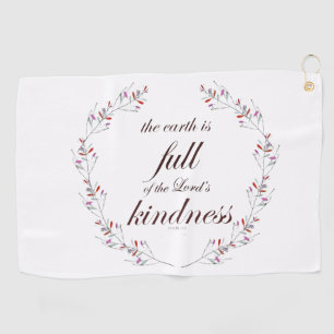 Psalm 33 golf towel